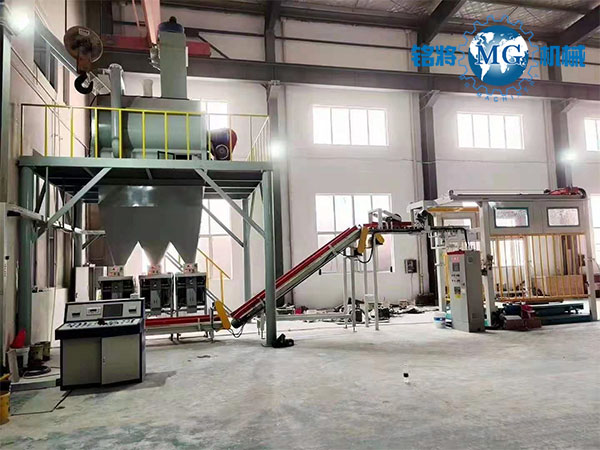 江蘇張家港輕質石膏砂漿自動化生產線安裝收尾！馬上準備試機啦！